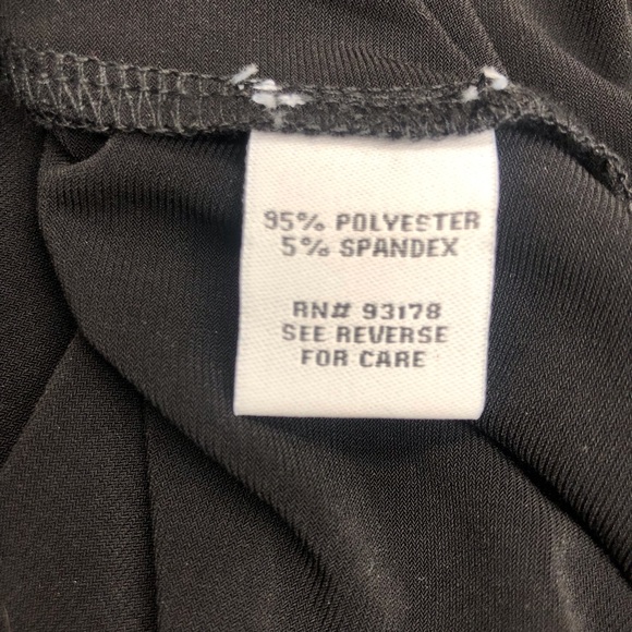 Carmen Marc Valvo Black Ruffle Front Top - Picture 11 of 16